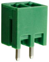 CTBP93VD/2 - 3.5mm Vertical Pluggable Rising Clamp Terminal Block Header, 2-Pole, 8A
