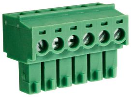 CTBP92HE/6 - 3.81mm Pluggable Rising Clamp Terminal Block, 6-Pole, 8A