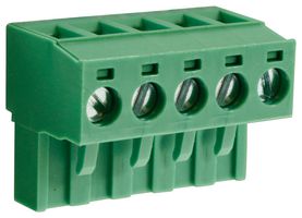 CTBP9208/5 - 5.08mm Pluggable Terminal Block, 5-Pole, 15A