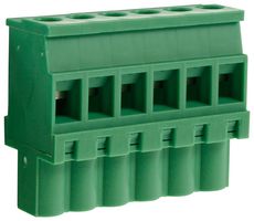 CTBP92VJ/6S - 5.08mm Vertical Pluggable Terminal Block, 6-Pole, 15A