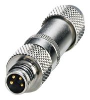 1506914 - Sensor Connector, Shielded, IP67, M8, Male, 4 Positions, Solder Pin, Straight Cable Mount
