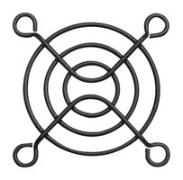 MC34245 - Fan Finger Guard, 50mm, Steel, Black