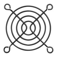 MC34249 - Fan Finger Guard, 60mm, Steel, Black