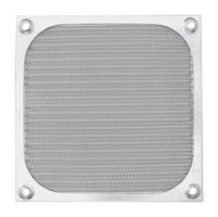 MC32636 - EMI/RFI Fan Filter Assembly, 120mm, Silver Aluminium / Stainless Steel