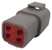 DTP04-4P - Automotive Connector Housing, IP68, DTP, Socket, 4 Ways, DTP Series Pin Contacts