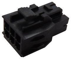 105308-1206 - 6 Way Connector Housing Socket , Nano-Fit 105308, 2.5mm Pitch