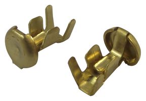 MC001298 - Brass Fuse Terminal Clips, Crimp