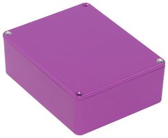 1590BBSPR - IP54 Purple Stomp Box Aluminium Instrument Enclosure - 120x94x42mm