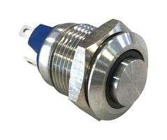 MAV0120/3D2RD012 - Vandal Resistant Switch, SPST-NO, Momentary, Red, 36V, 2A, 12mm