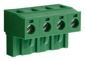 CTBP9408/4 - 7.62mm Vertical Pluggable Rising Clamp Terminal Block, 4-Pole, 15A