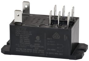 T92P11D22-12 - Relay, Panel, DPCO, 12V dc, 30A