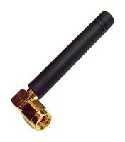 DELTA15/SMAM/RA/RP/11 - Right Angled 2.4GHz Stubby WiFi/WLAN & Bluetooth Antenna with SMA Reverse Polarity Plug Connector