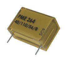 PME264NE6100MR30 - Safety Capacitor, Metallized Paper, Radial Box - 2 Pin, 0.1 uF, +/- 20%, X2, Through Hole