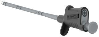 76-060 - 6A Pincer Clip 4mm Test Probe - Black