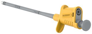 76-1568 - 6A Pincer Clip 4mm Test Probe - Yellow