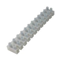 CTSN434/12W - 12 Way Nylon Terminal Strip, 450V AC, 50A