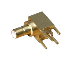 73100-0103 - RF / Coaxial Connector, SMB Coaxial, Right Angle Jack, Through Hole Right Angle, 50 ohm, Brass
