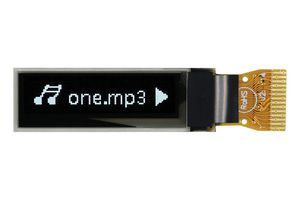 MCOT096016C1V-WI - OLED Graphic Display Module, 96x16, White on Black, 3V. I2C