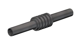 66.9123-21 - Insulated Banana Coupler, 4mm, 1kV, 32A, Black, Pack of 2