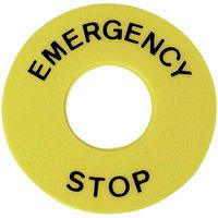 61-9970.2 - Emergency Stop Button Legend Plate