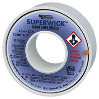 444 - Super Wick Fine Desoldering Braid, 2.5mm x 7.5m
