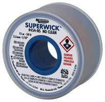 454-NS - Super Wick No Clean Fine Desoldering Braid, 2.5mm x 15m