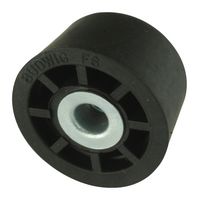 728 - Screw On Bumper - Black, 11.1mm x 19.1mm