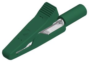 930317804 - Insulated Crocodile Clip, 2mm, 8A, Green