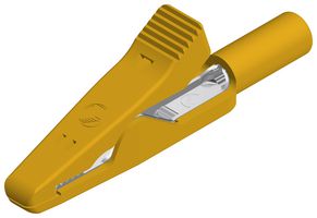 930319103 - 2mm Crocodile Clip, Yellow, 6A