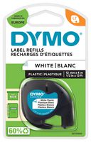 S0721660 - LetraTAG Label Tape - 12mm x 4m White Plastic