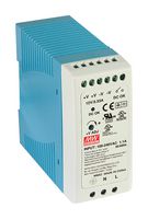 MDR-40-5 - AC/DC DIN Rail Power Supply, 5V, 6A, 30W