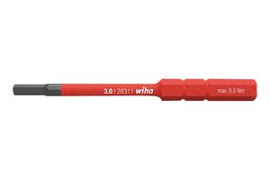 37226 - 5mm x 75mm SoftFinish VDE Insulated SlimBit Hex Screwdriver 1000V AC