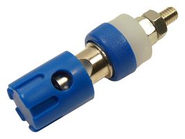 CL681562 - Panel Mount Binding Post, Blue, 15A, 48V