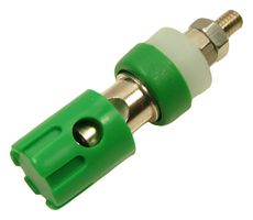 CL681563 - Panel Mount Binding Post, Green, 15A, 48V