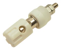 CL681564 - Panel Mount Binding Post, White, 15A, 48V