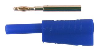 FCR7366L - 2mm Banana Plug, 60VDC, 10A, Blue