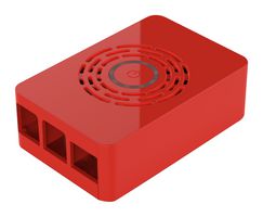 ASM-1900143-61 - Raspberry Pi 4 Case with Power Button, Red