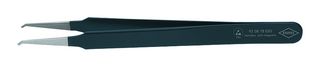 92 08 78 ESD - 118mm SMD ESD Precision Tweezers, Bent Flat Tips