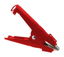 BU-116K-2. - Idustrial Grade Kelvin Battery Clip, 100A, Red