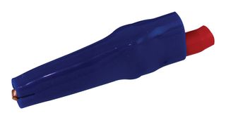 BU-63C-6. - 10A Insulated Copper Crocodile Clip, Blue