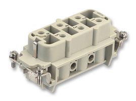 0931 006 2701 - Heavy Duty Connector, 6+PE Signal, Han HsB, Insert, 7 Contacts, 16B, Socket, Screw Socket