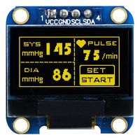 MDOB128064V2V-YI - OLED Graphic Display Module, 128 x 64, Yellow on Black, I2C, Passive Matrix