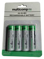 MP001176 - AA 2.6Ah NiMH Rechargeable Batteries, 4 Pack