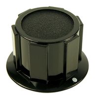 MP1600 - 25.4mm, 1/4" Push Fit Black Knob