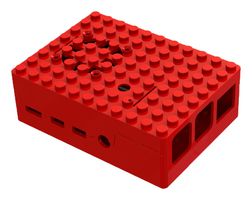 MP001210 - Pi-Blox Raspberry Pi 4 Case, Red