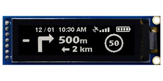 MDOB256064D1Y-WS - OLED Graphic Display Module, 256 x 64, White on Black, 3.3V, SPI