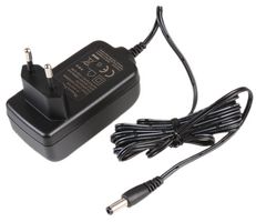 MP004776 - Euro Plug AC/DC Power Supply, 24V DC, 500mA, 12W, 2.1mm DC Plug
