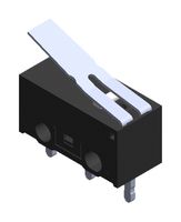 MP005559 - Snap Action Micro Switch, Bent Lever, SPST-NC, 3A, 125V AC