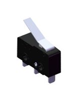 MP005570 - Panel Mount Snap Action Micro Switch, Bent Lever, SPDT, 5A, 125V AC