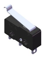 MP005572 - Panel Mount Snap Action Micro Switch, Simulated Roller Lever, SPDT, 5A, 125V AC